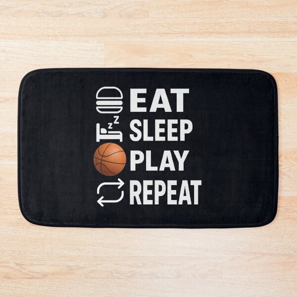 Item preview, Eat Sleep Play Repeat Basketball (for dark clothes) designed and sold by martin&matt artwork.