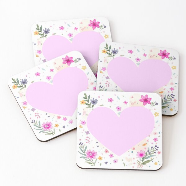 Item preview, Pink Heart With Flowers designed and sold by Suzanne Lapila.