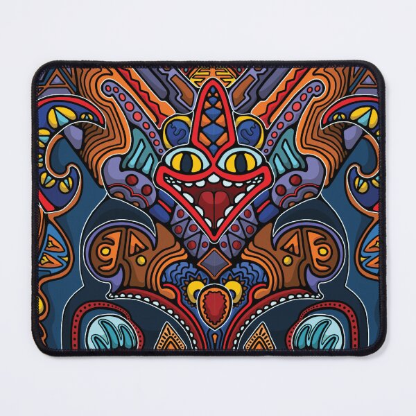 Item preview, Abstract Tribal Totem Mask Art, Symmetrical Geometric Psychedelic Illustration designed and sold by Jacob Hokanson.