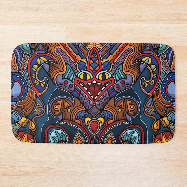 Item preview, Abstract Tribal Totem Mask Art, Symmetrical Geometric Psychedelic Illustration designed and sold by Jacob Hokanson.
