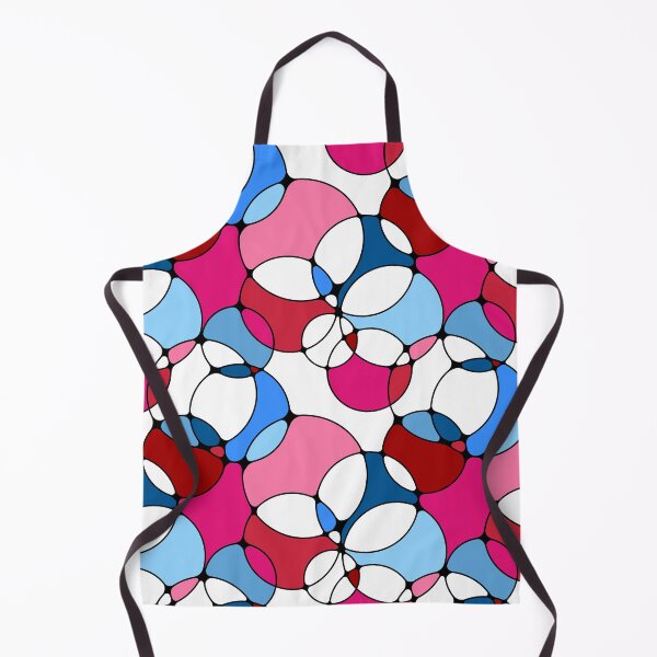 Item preview, Neurographic Joy Abstract Overlapping Shapes Red Pink Magenta Blue designed and sold by thecolorbirdie.