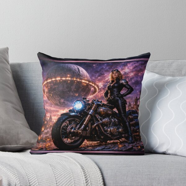 Item preview, Galactic Portrait Of Livia Rorino Amidst A Cosmic Wasteland Breath-taking AI Concept Art by Xzendor7 designed and sold by Xzendor7 Digital Art Creations.