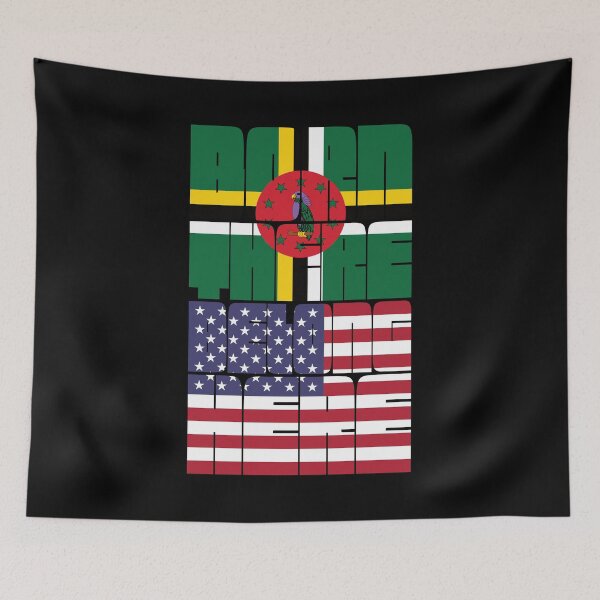Item preview, Born Dominica Belong American designed and sold by FlagX.
