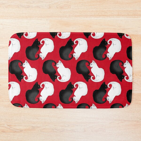 Item preview, Yin and Yang Black Cat White Cat Balance designed and sold by IrishVikingDesigns.