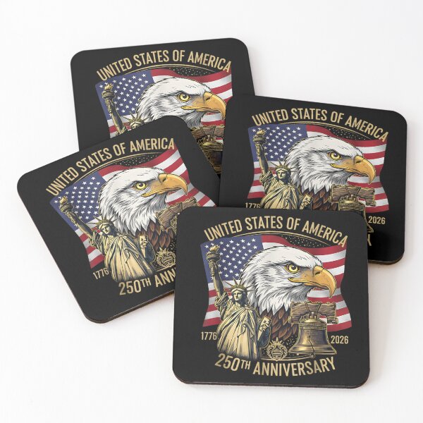 Item preview, 250 Years 1776-2026 250th Birthday Eagle Liberty Bell designed and sold by ivotee.