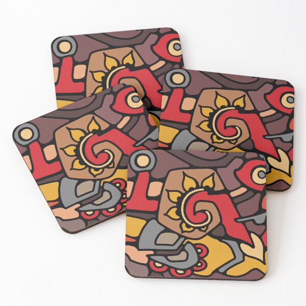 Item preview, Abstract Tribal Animal Symbol Art, Earth Tone Totem-Style Illustration designed and sold by Jacob Hokanson.