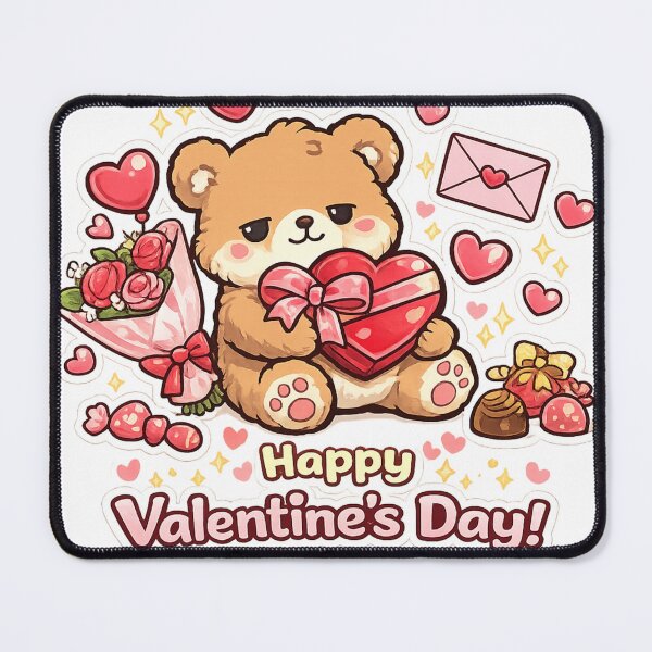 Item preview, Happy Valentine’s Day Teddy Bear – Cute Romantic Kawaii Design designed and sold by EpicwaveDesigns.