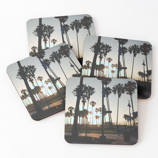 Item preview, sunset and golden hour at Venice Beach boulevard designed and sold by ALWYJEUN.