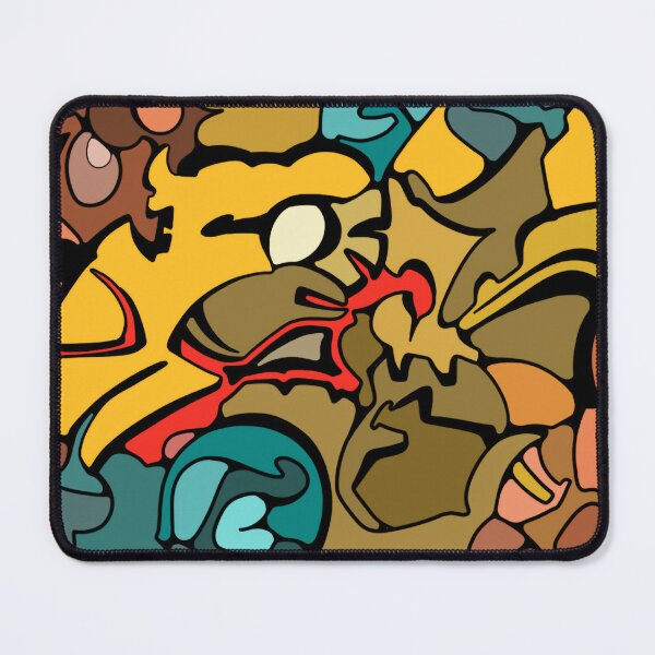 Item preview, Abstract Earth Tone Pattern Art, Organic Interlocking Shapes Modern Wall Decor designed and sold by Jacob Hokanson.