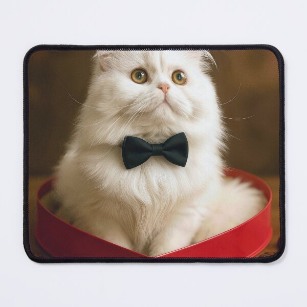 Item preview, White Persian Cat in a Chocolate Candy Box designed and sold by Maria Dryfhout.