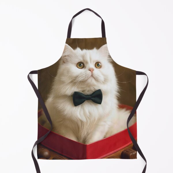 Item preview, White Persian Cat in a Chocolate Candy Box designed and sold by Maria Dryfhout.