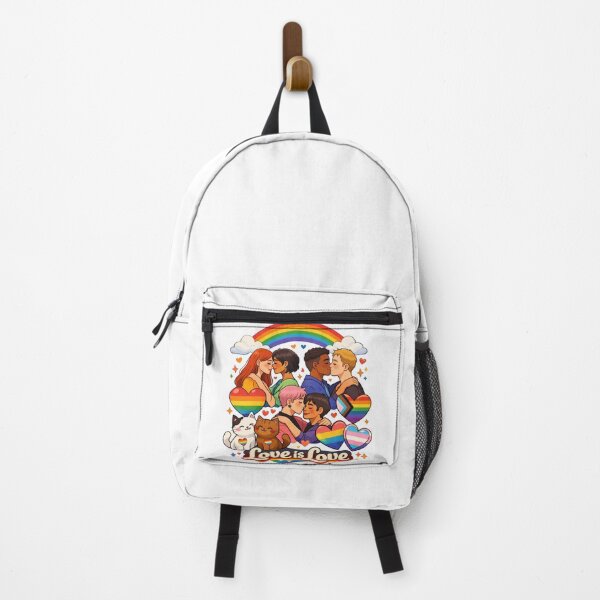 Item preview, Love is Love LGBTQ+ Valentine's Day - Diverse Couples and Cats designed and sold by Skully-Studio.
