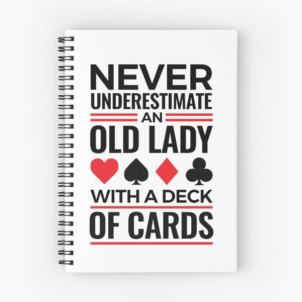 Item preview, Never Underestimate an Old Lady with a Deck of Cards Bridge Player Grandma designed and sold by jaygo.