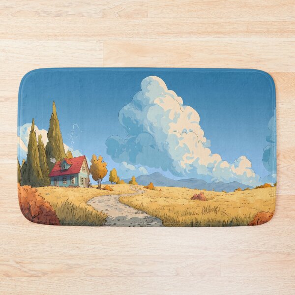 Item preview, House Charming Landscapes Whimsical Characters Colorful Art Design designed and sold by ART ATTACK ZONE.