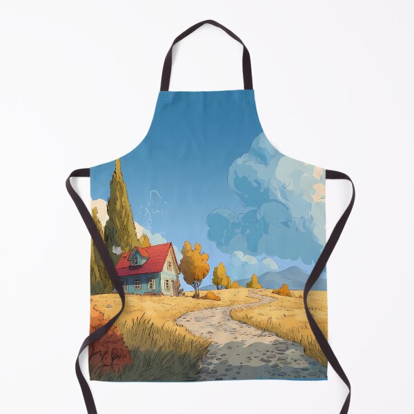 Item preview, House Charming Landscapes Whimsical Characters Colorful Art Design designed and sold by ART ATTACK ZONE.