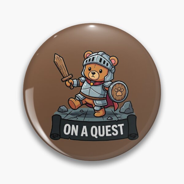 Item preview, On A Quest Cute Knight Bear designed and sold by WildCute.