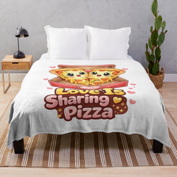 Item preview, Love Is Sharing Pizza - Valentine's day designed and sold by RiTaMerch.
