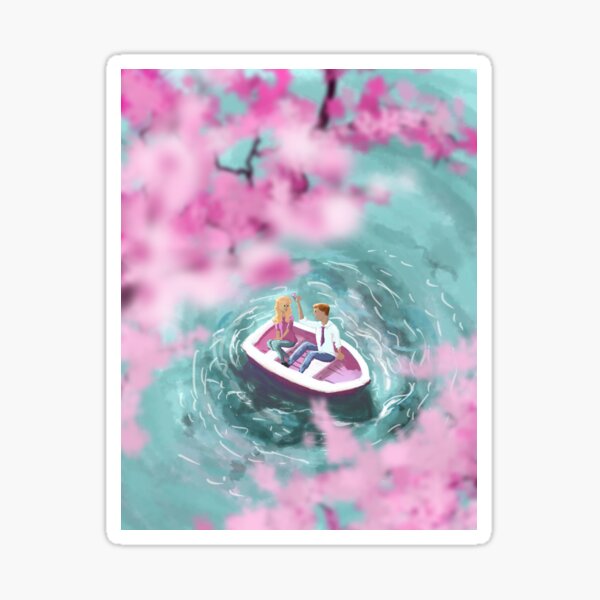 Cherry Blossom Romance Sticker