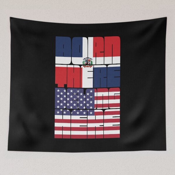Item preview, Born Dominican Republic Belong American designed and sold by FlagX.
