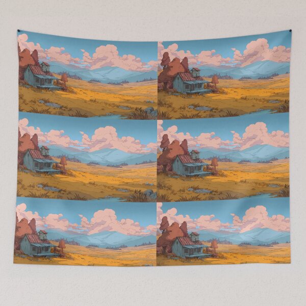 Item preview, Cartoon Charming Landscapes Whimsical Characters Colorful Art Design designed and sold by ART ATTACK ZONE.