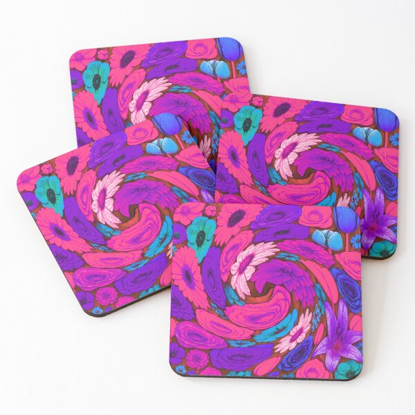 Item preview, Pink and Purple Floral Swirl Psychedelic Design designed and sold by Halifaxartguy.