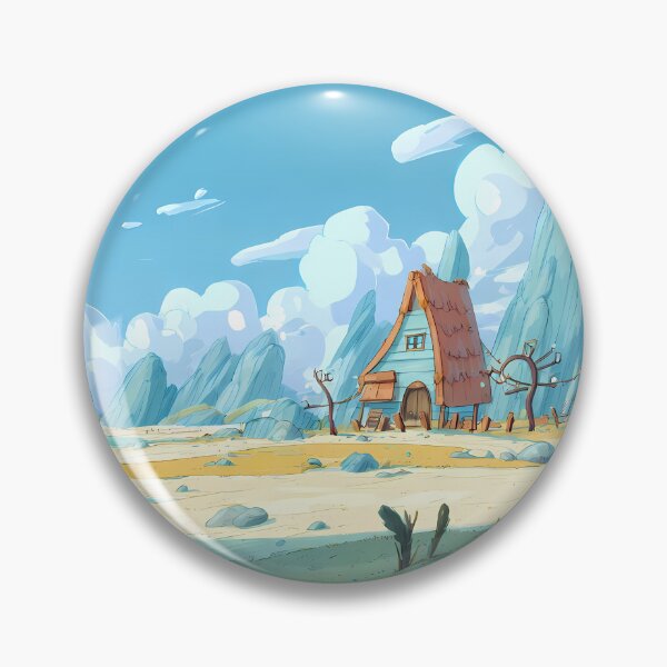 Item preview, Blue Charming Landscapes Whimsical Characters Colorful Art Design designed and sold by ART ATTACK ZONE.