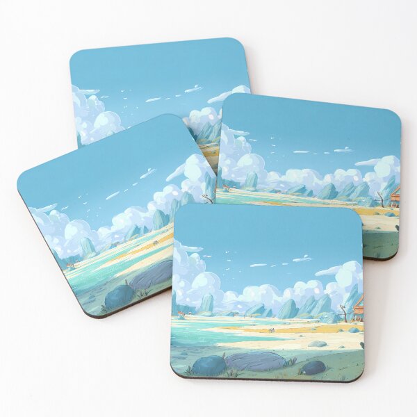 Item preview, Blue Charming Landscapes Whimsical Characters Colorful Art Design designed and sold by ART ATTACK ZONE.