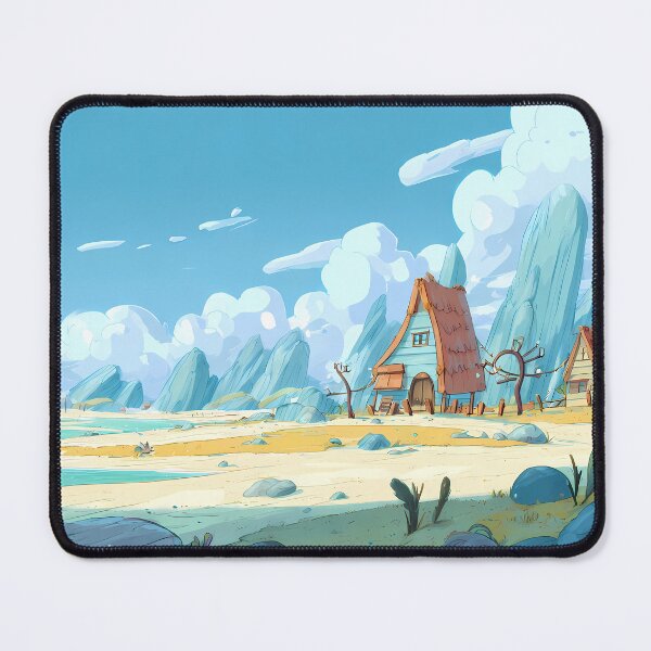 Item preview, Blue Charming Landscapes Whimsical Characters Colorful Art Design designed and sold by ART ATTACK ZONE.
