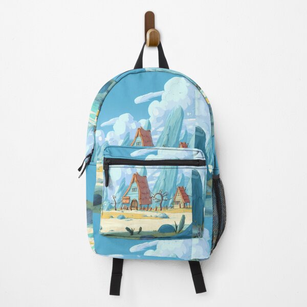 Item preview, Blue Charming Landscapes Whimsical Characters Colorful Art Design designed and sold by ART ATTACK ZONE.