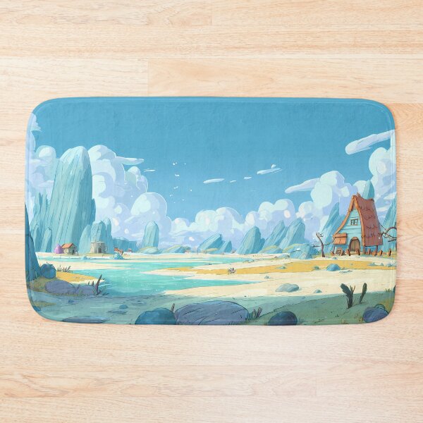 Item preview, Blue Charming Landscapes Whimsical Characters Colorful Art Design designed and sold by ART ATTACK ZONE.