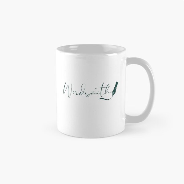 Item preview, Wordsmith Dark Green Typography with Fountain Pen designed and sold by PKDWriterMerch.