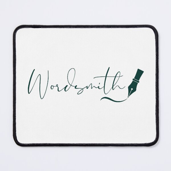 Item preview, Wordsmith Dark Green Typography with Fountain Pen designed and sold by PKDWriterMerch.