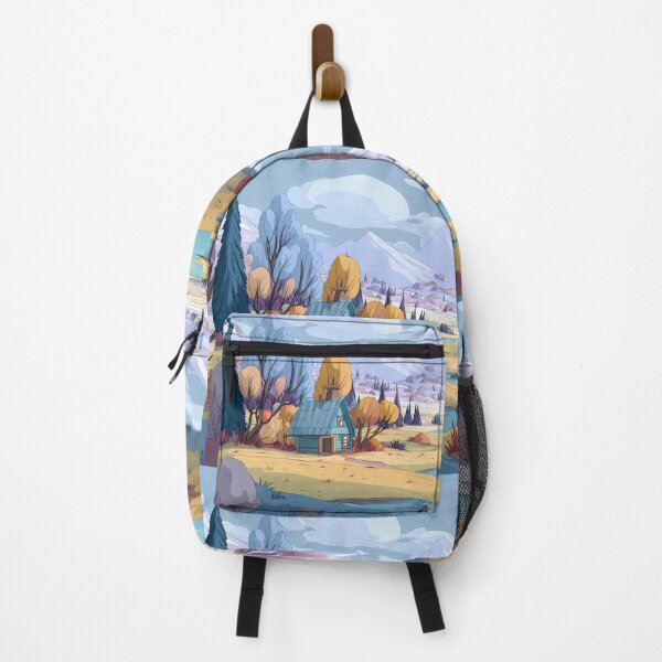 Item preview, Mountains Charming Landscapes Whimsical Characters Colorful Art Design designed and sold by ART ATTACK ZONE.