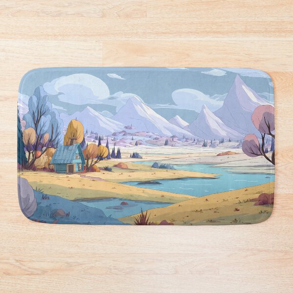 Item preview, Mountains Charming Landscapes Whimsical Characters Colorful Art Design designed and sold by ART ATTACK ZONE.
