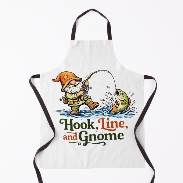 Item preview, Hook, Line, and Gnome – Funny Fishing Gnome Illustration designed and sold by Moriarty's Digital Visions.