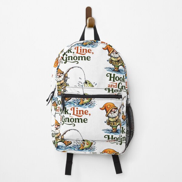 Item preview, Hook, Line, and Gnome – Funny Fishing Gnome Illustration designed and sold by Moriarty's Digital Visions.