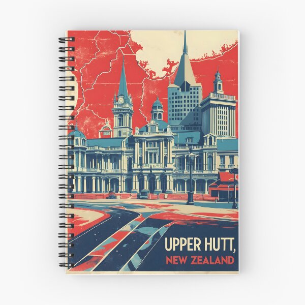 Item preview, Upper Hutt New Zealand Retro Vintage Travel Souvenir designed and sold by TravelersGems.
