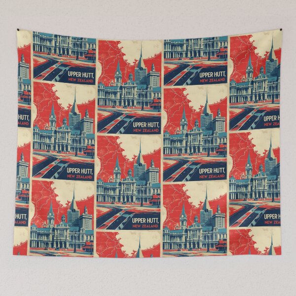 Item preview, Upper Hutt New Zealand Retro Vintage Travel Souvenir designed and sold by TravelersGems.