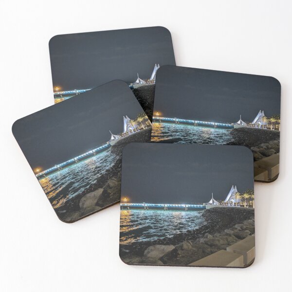 Item preview, Calm Night by the Sea in Kuwait City designed and sold by Photogenic Snap.