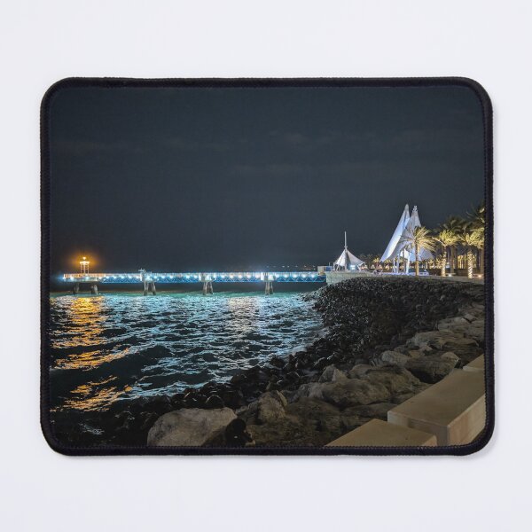 Item preview, Calm Night by the Sea in Kuwait City designed and sold by Photogenic Snap.