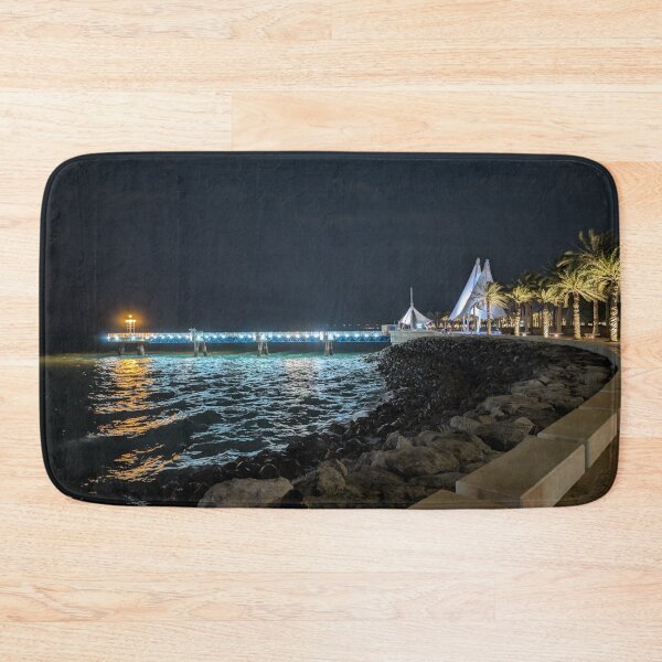 Item preview, Calm Night by the Sea in Kuwait City designed and sold by Photogenic Snap.