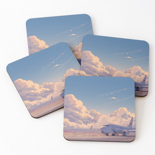Item preview, Cartoon Airplane Landscapes Whimsical Characters Colorful Art Design designed and sold by ART ATTACK ZONE.