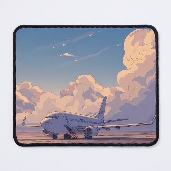 Item preview, Cartoon Airplane Landscapes Whimsical Characters Colorful Art Design designed and sold by ART ATTACK ZONE.