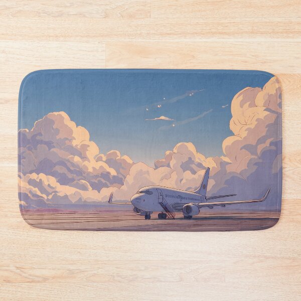 Item preview, Cartoon Airplane Landscapes Whimsical Characters Colorful Art Design designed and sold by ART ATTACK ZONE.
