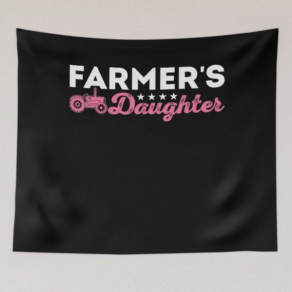 Item preview, Farm Daughter Pink Tractor Farm Girl designed and sold by KroghDs.