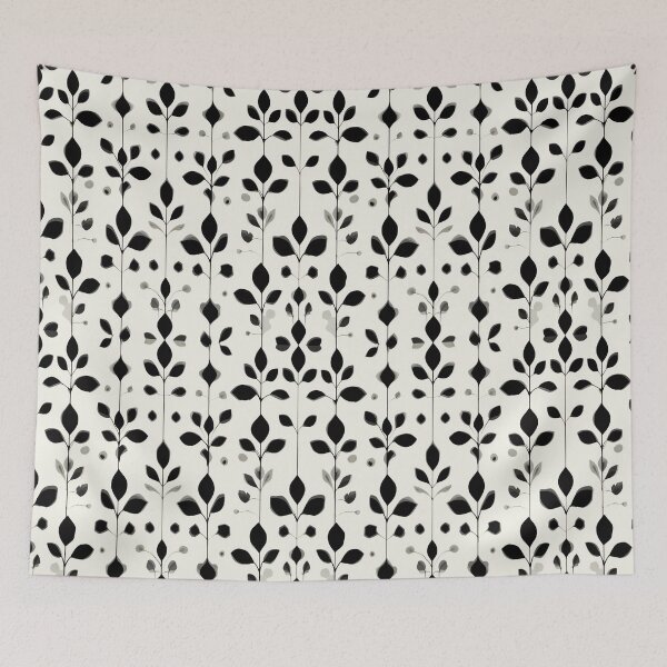 Item preview, Black and White Flora designed and sold by RebelRulez.