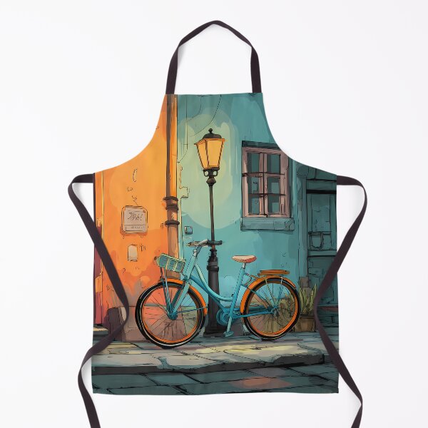 Item preview, Bike Charming Landscapes Whimsical Characters Colorful Art Design designed and sold by ART ATTACK ZONE.