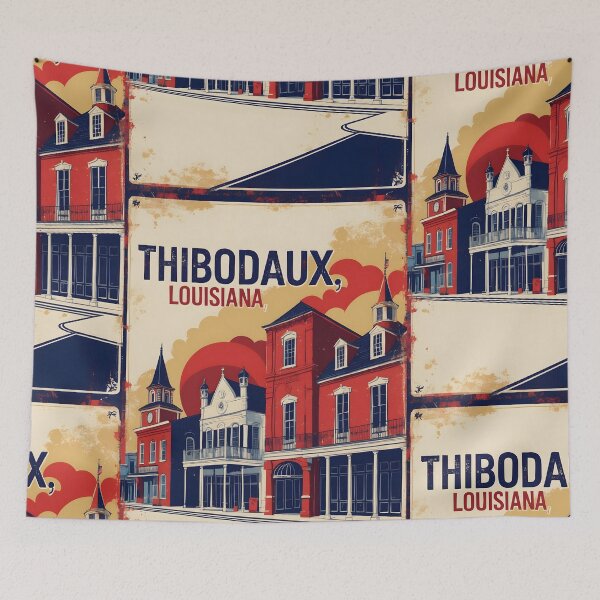 Item preview, Thibodaux Louisiana 1950s USA Vintage Travel Tourism designed and sold by TravelersGems.
