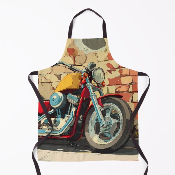 Item preview, Motorcycle Charming Landscapes Whimsical Characters Colorful Art Design designed and sold by ART ATTACK ZONE.
