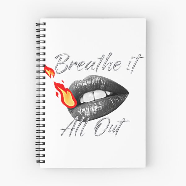 Item preview, Breathe it all out lips with flame designed and sold by Twilight Vision Music .